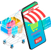 Shopping-online-on-smartphone-with-credit-card-on-transparent-background-PNG
